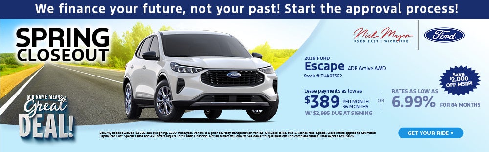 Nick Mayer Ford East 2025 Ford Escape Active AWD