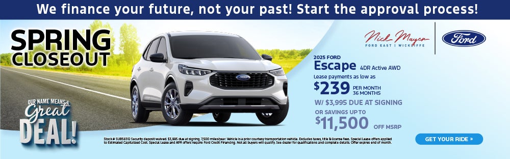 Nick Mayer Ford East 2025 Ford Escape Active AWD